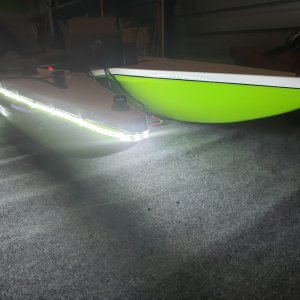 Catamaran Paddle Board Fishing on L4Expedition by Live Watersports Lights