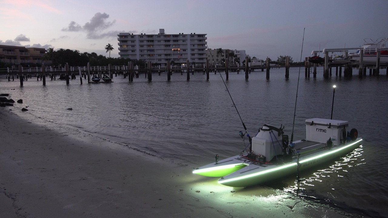 Let's go! Catamaran Paddle Board Fishing on L4Expedition by Live Watersports